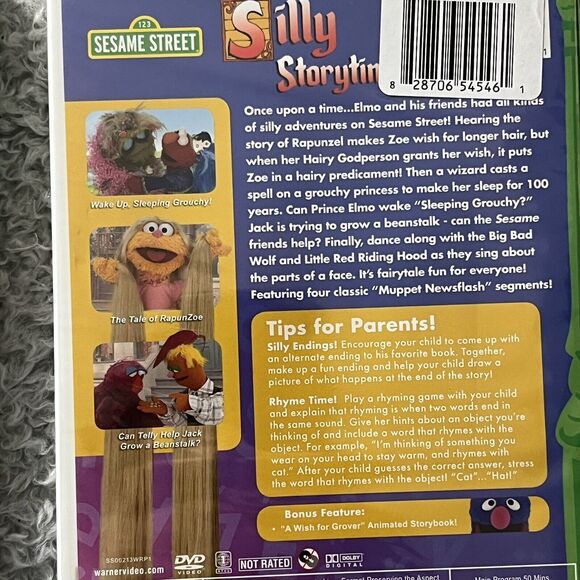 Sesame Street DVDs Set Silly Storytime Being Brave Being Green Cookie Monster - Picture 6 of 7